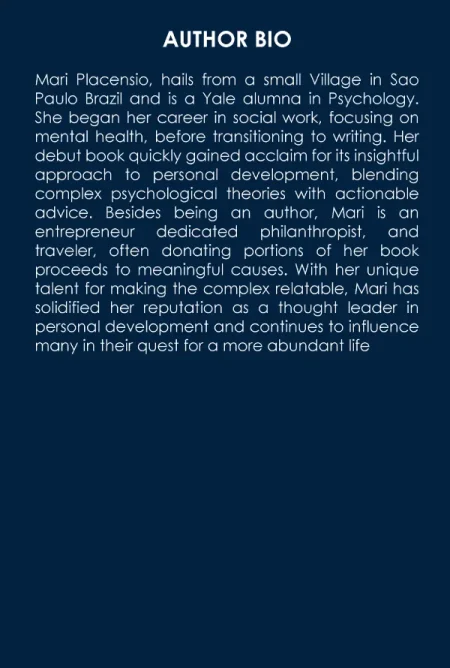 The Science Behind Positive Thinking and Abundance - eBook write by Mari Placensio - Back Cover - Moreabundantlife.org